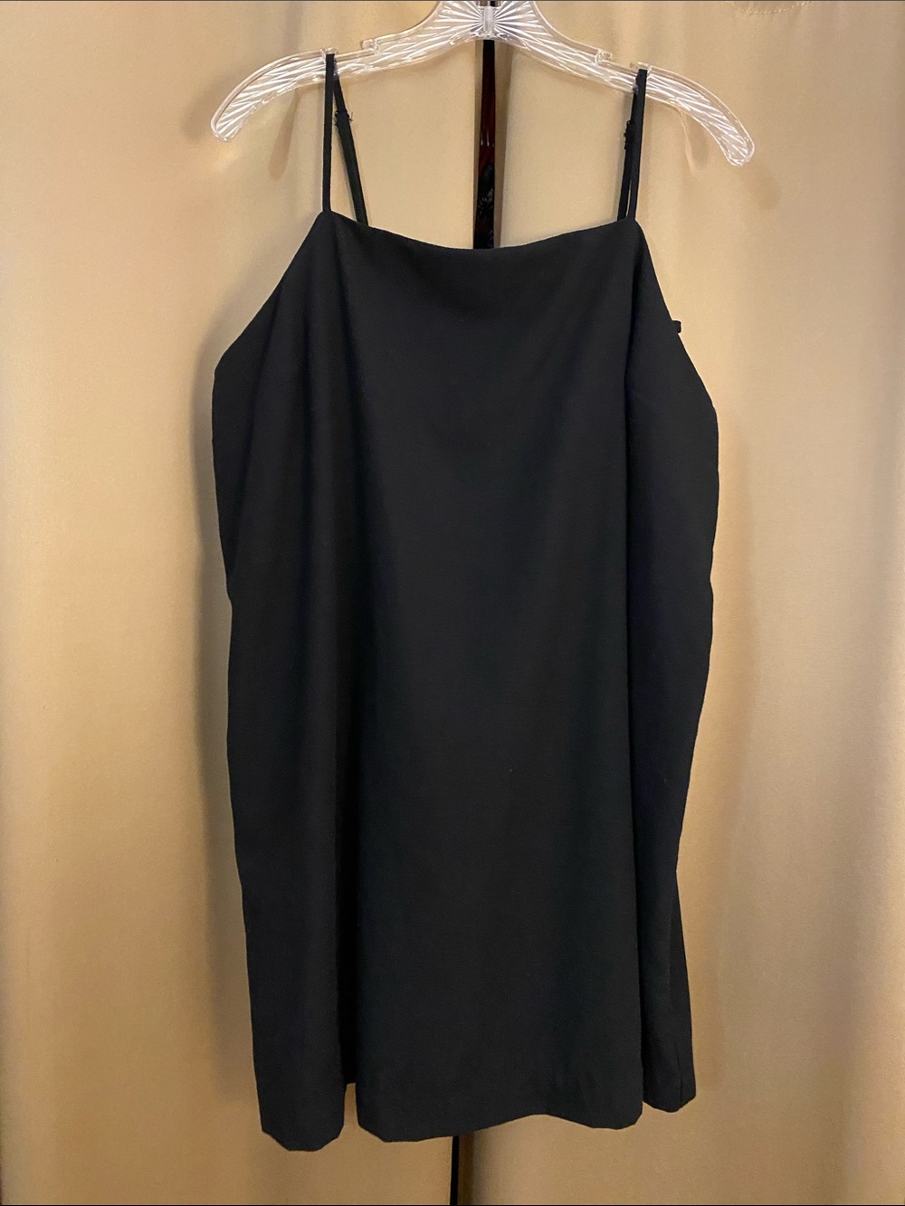 Old Navy Black Mini Slip Dress